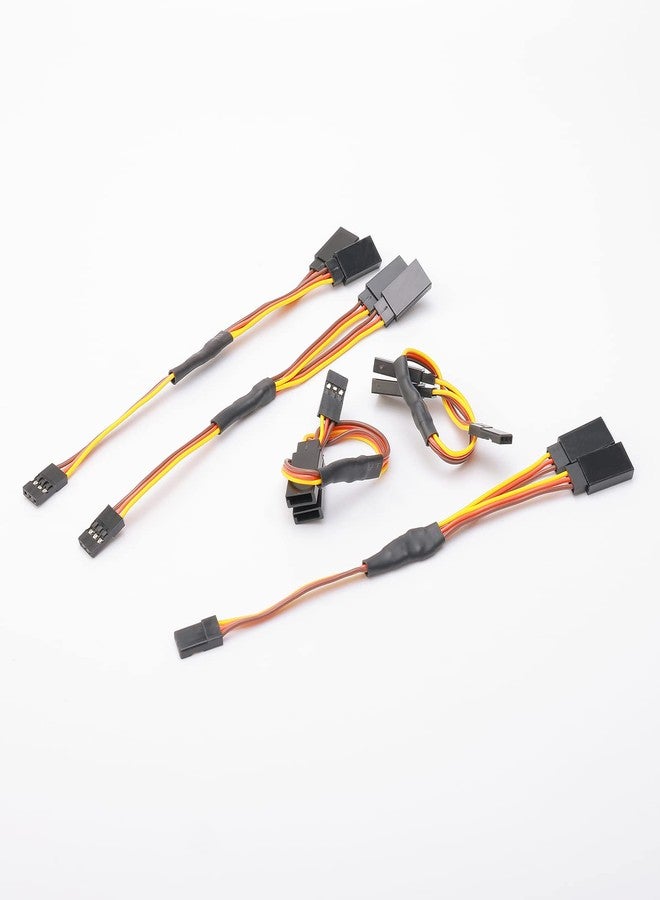 Rowiz 15cm RC Servo 1 to 2 Y Cables Male to Female Extension Lead Wire Cable for KK MWC Eagle Control Board Pack of 5 Set - Image 2